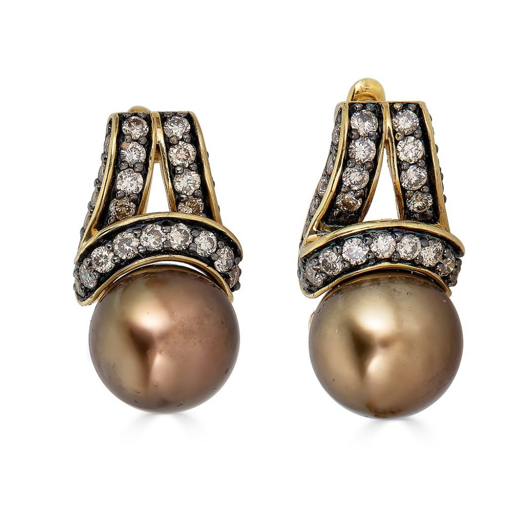 Le Vian - Chocolate Pearl 14kt Ladies Earrings